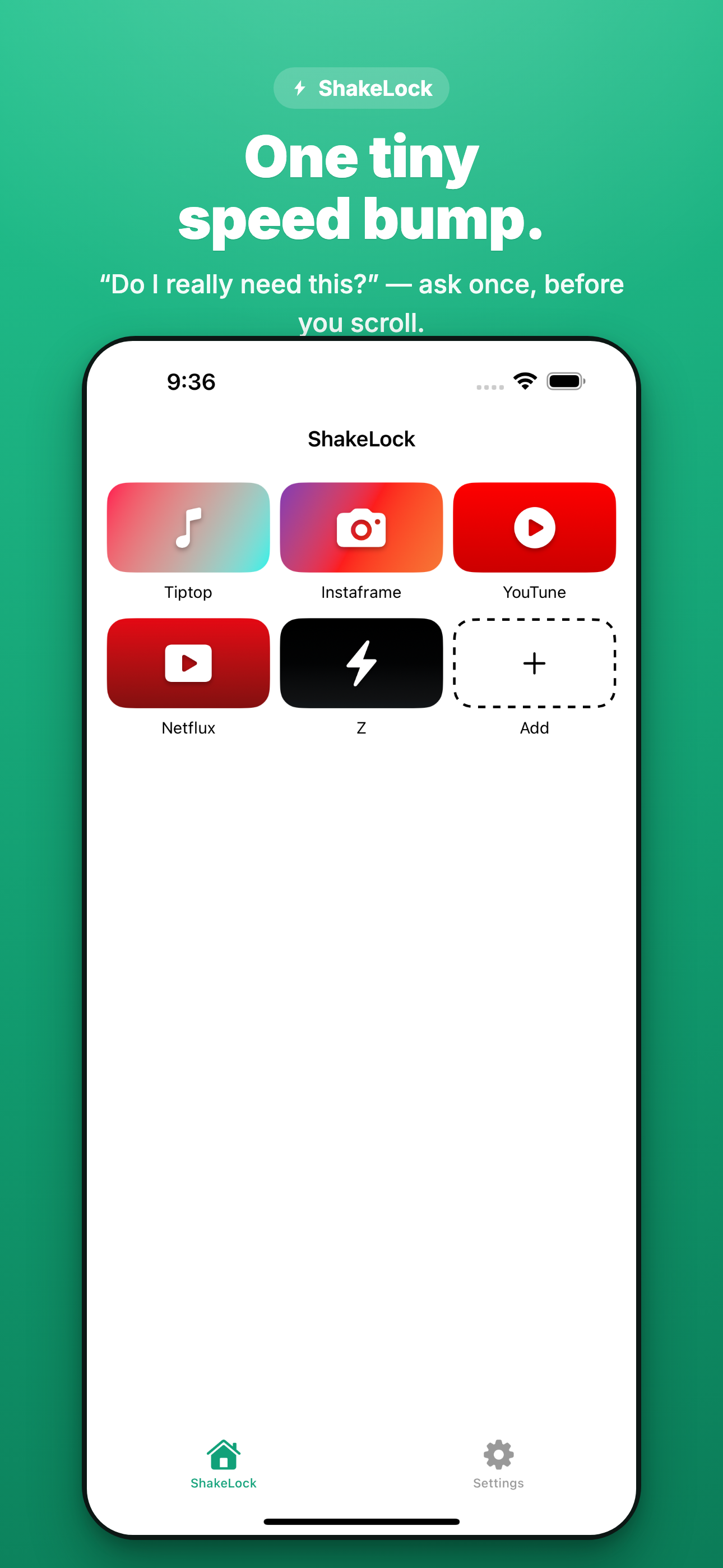Home — your locked apps